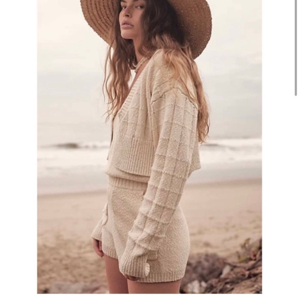FREE PEOPLE Declan Sweater Set Parchment large